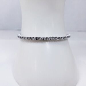 💎 Sterling Silver 1/10 carat genuine diamond adjustable Lariat Tennis Bracelet
